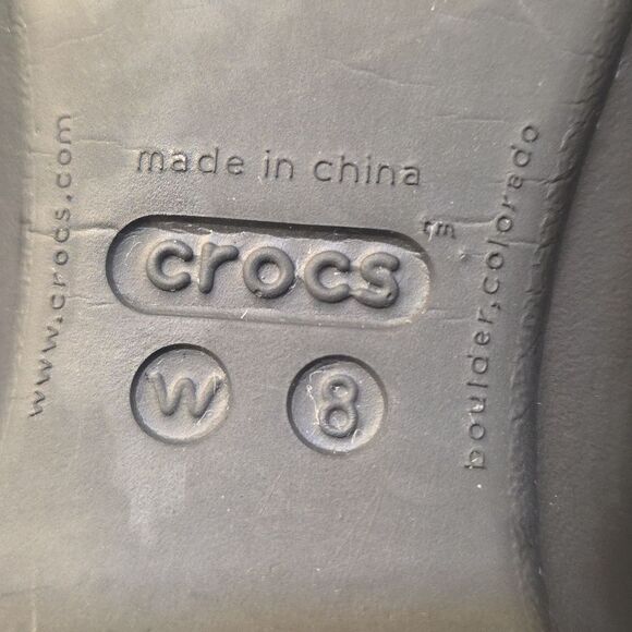 CROCS WOMENS BRYNN BALLET with TOE CAP AND SPARKLE TRIM FLATS - Picture 9 of 16